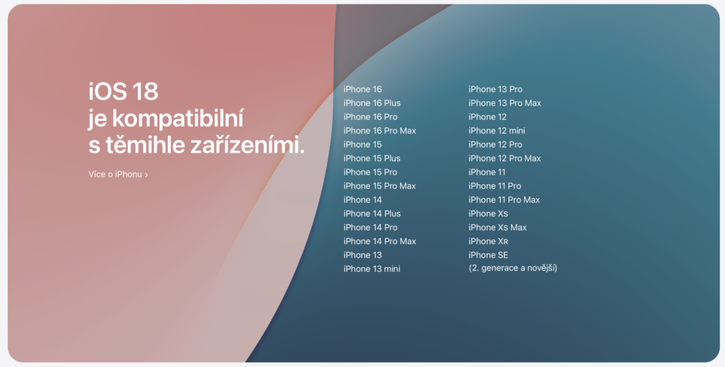 iOS18_kompatibilita